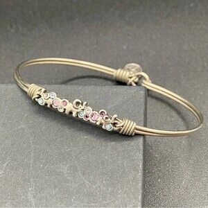 Luca + Danni Elephant 🐘 Cuff Bangle Bracelet Silvertone